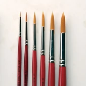 Munkácsy M7500R Hegyes szintetikus ecsetek rövid nyéllel