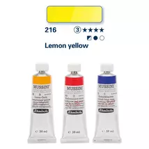 Schmincke Mussini olajfesték 3.árkategória 35ml Lemon yellow 216