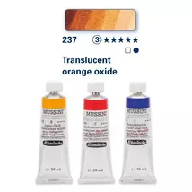 Schmincke Mussini olajfesték 3.árkategória 35ml Translucent orange oxide 237