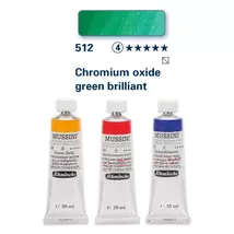 Schmincke Mussini olajfesték 4.árkategória 35ml Chromium oxide green brilliant 512