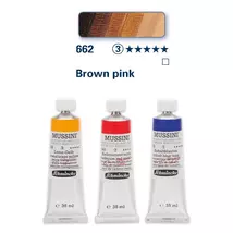 Schmincke Mussini olajfesték 3.árkategória 35ml Brown pink 662