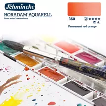 Schmincke Horadam akvarellfesték 3.árkategória 4ml szilke Permanent red orange 360
