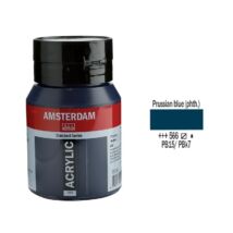 Talens Amsterdam akrilfesték 500ml prussian blue (phthalo) 566