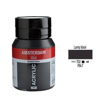 Talens Amsterdam akrilfesték 500ml lamp black 702