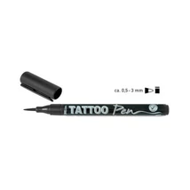 Tetováló filc, HobbyLine, Tattoo pen, 0,5-3 mm - fekete