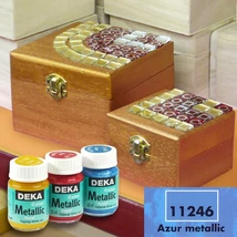 Deka Metallic akrilfesték 25ml azúrkék 11-46