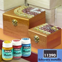 Deka Metallic akrilfesték 25ml fekete 11-90