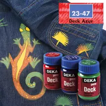 Deka PermDeck textilfesték sötét anyagra 25ml azúr 23-47