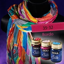 Deka Silk selyemfesték 50ml bordó 35-32