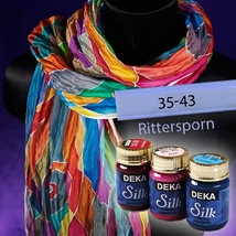 Deka Silk selyemfesték 50ml búzavirágkék 35-43