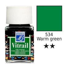 Vitrail gyantaalapú üvegfesték, 50 ml – meleg zöld