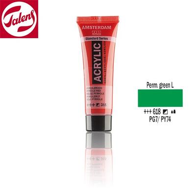 Talens Amsterdam akrilfesték   20ml Permanent green light 618