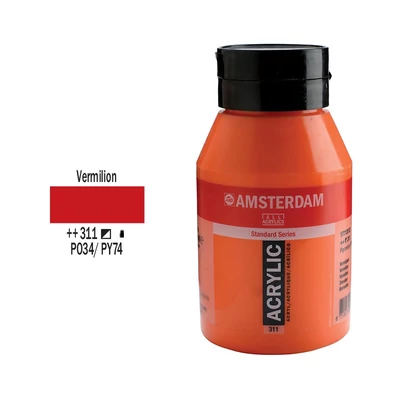 Talens Amsterdam akrilfesték 1000ml vermilion 311