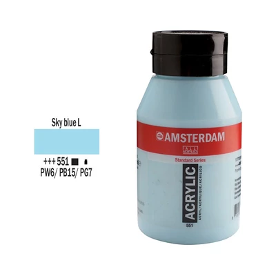 Talens Amsterdam akrilfesték 1000ml sky blue light 551
