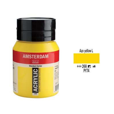 Talens Amsterdam akrilfesték 500ml azo yellow light 268