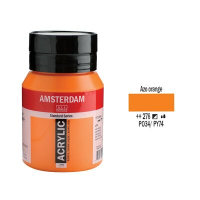 Talens Amsterdam akrilfesték 500ml azo orange 276