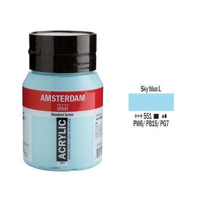 Talens Amsterdam akrilfesték 500ml sky blue light 551
