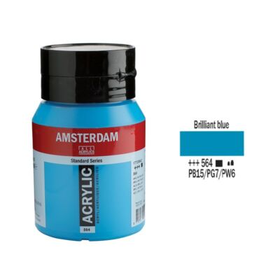 Talens Amsterdam akrilfesték 500ml brilliant blue 564