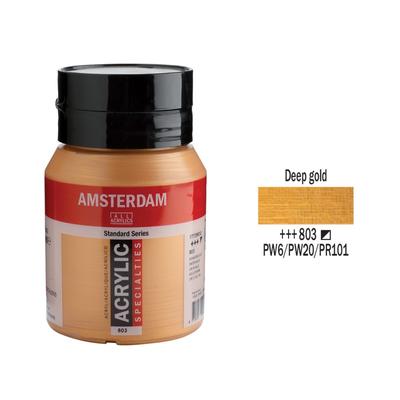 Talens Amsterdam akrilfesték 500ml deep gold 803