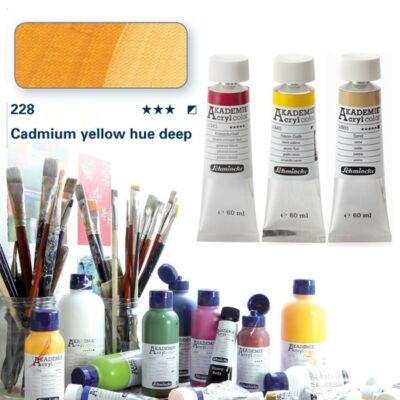 Schmincke Akademie acryl 60ml Cadmium yellow hue deep 228