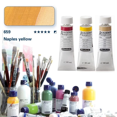 Schmincke Akademie acryl 60ml Napples yellow 659