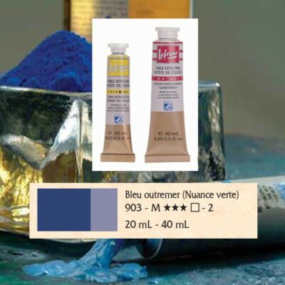 Lefranc&Bourgeois Artist Oil extra finom olajfesték 2.árkategória 20ml Ultramarine blue-breen shade 903