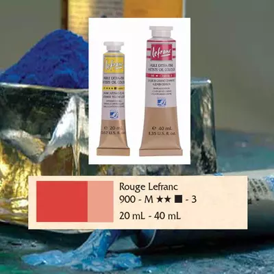 Lefranc&Bourgeois Artist Oil extra finom olajfesték 3.árkategória 40ml Lefranc red 900