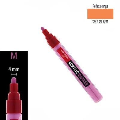 Talens Amsterdam akril stift (4mm) Relex orange 257