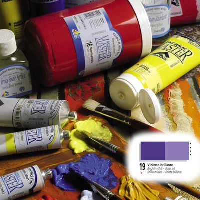 Ferrario Acrilic Master akrilfesték 60ml Bright violet 19