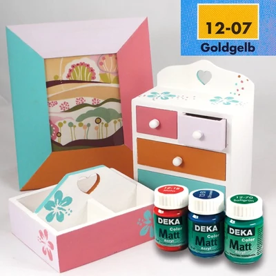 Deka Matt akrilfesték 25ml aranysárga 12-07