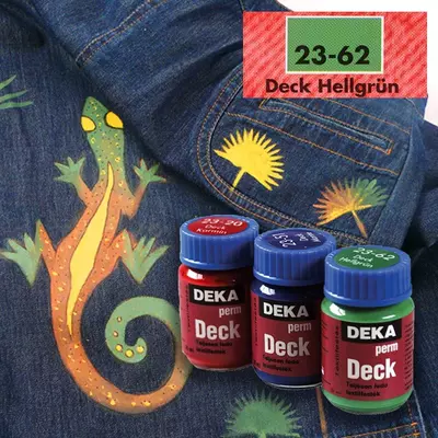 Deka PermDeck textilfesték sötét anyagra 25ml világos zöld 23-62