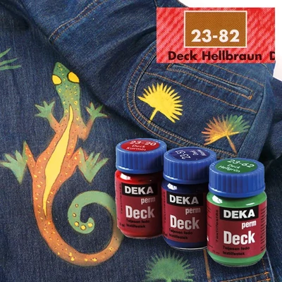 Deka PermDeck textilfesték sötét anyagra 25ml világos barna 23-82