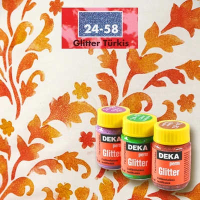 Deka PermGlitter textilfesték 25ml türkiz 24-58