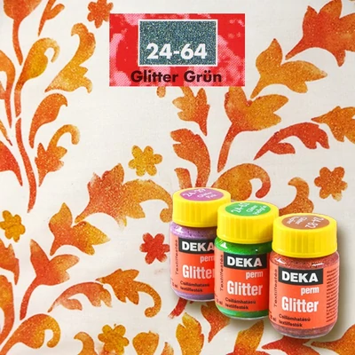 Deka PermGlitter textilfesték 25ml zöld 24-64