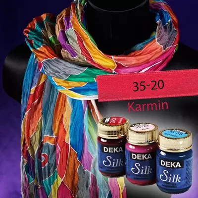Deka Silk selyemfesték 50ml kárminpiros 35-20