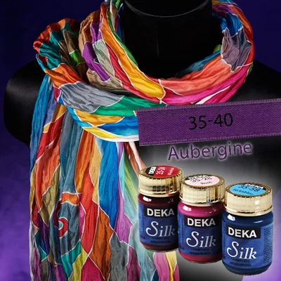 Deka Silk selyemfesték 50ml padlizsán 35-40