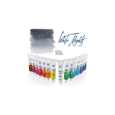 White Nights tubusos akvarellfesték, 10 ml - 812, Payne's grey