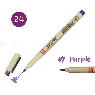 Sakura Pigma Micron brush (ecsetvégű) Purple