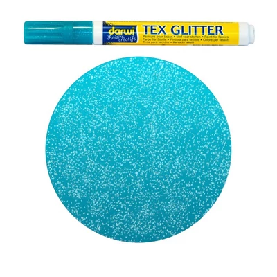 Textilfilc, Tex Glitter - sötét anyagra, türkiz