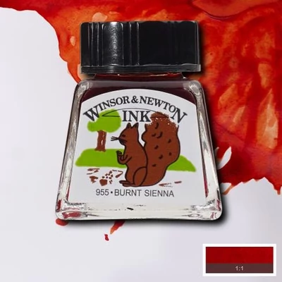 Tinta, W&N, 14 ml, 074, burnt sienna