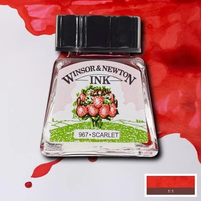 Tinta, W&N, 14 ml, 601, scarlet
